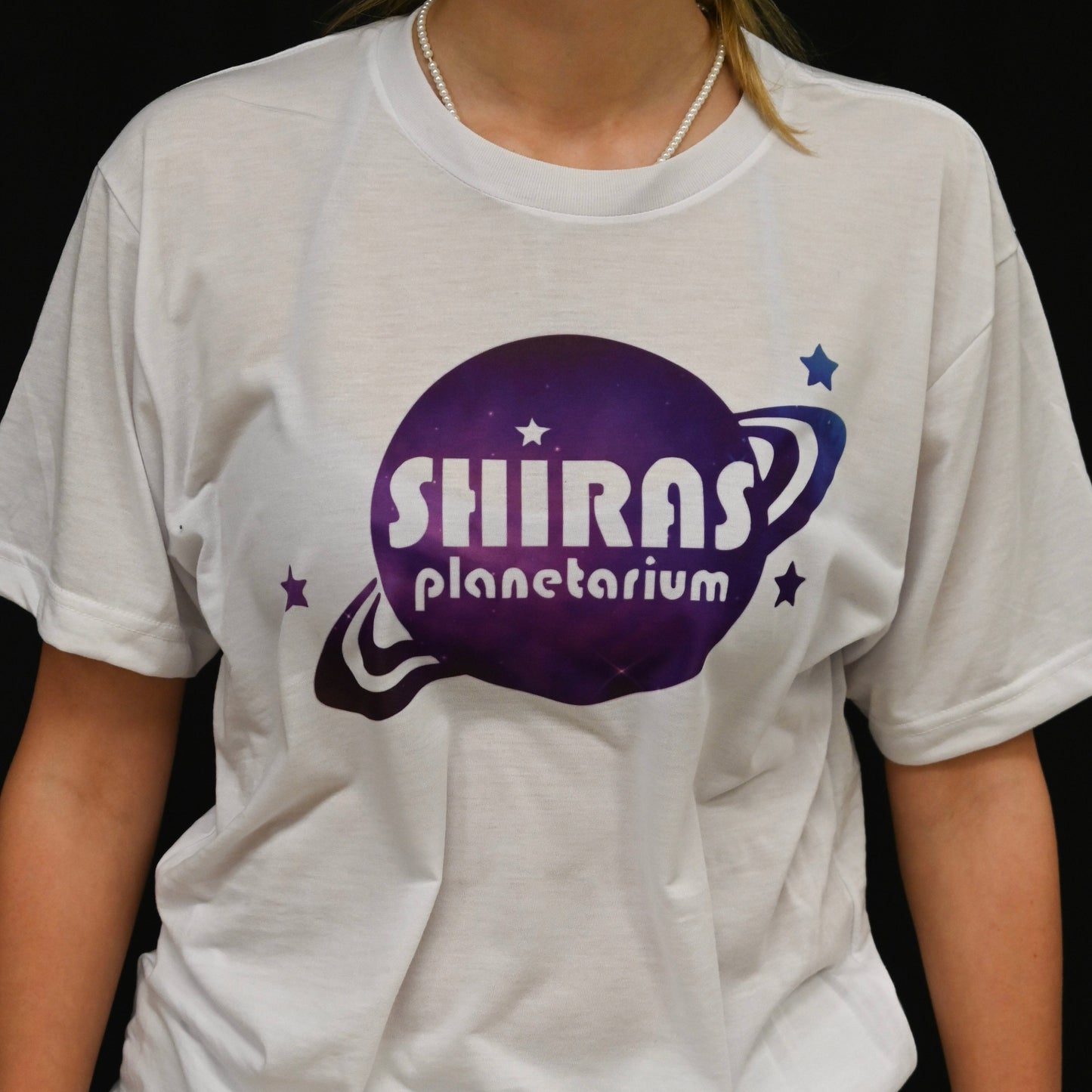 T-Shirt with Large Shiras Planetarium Logo