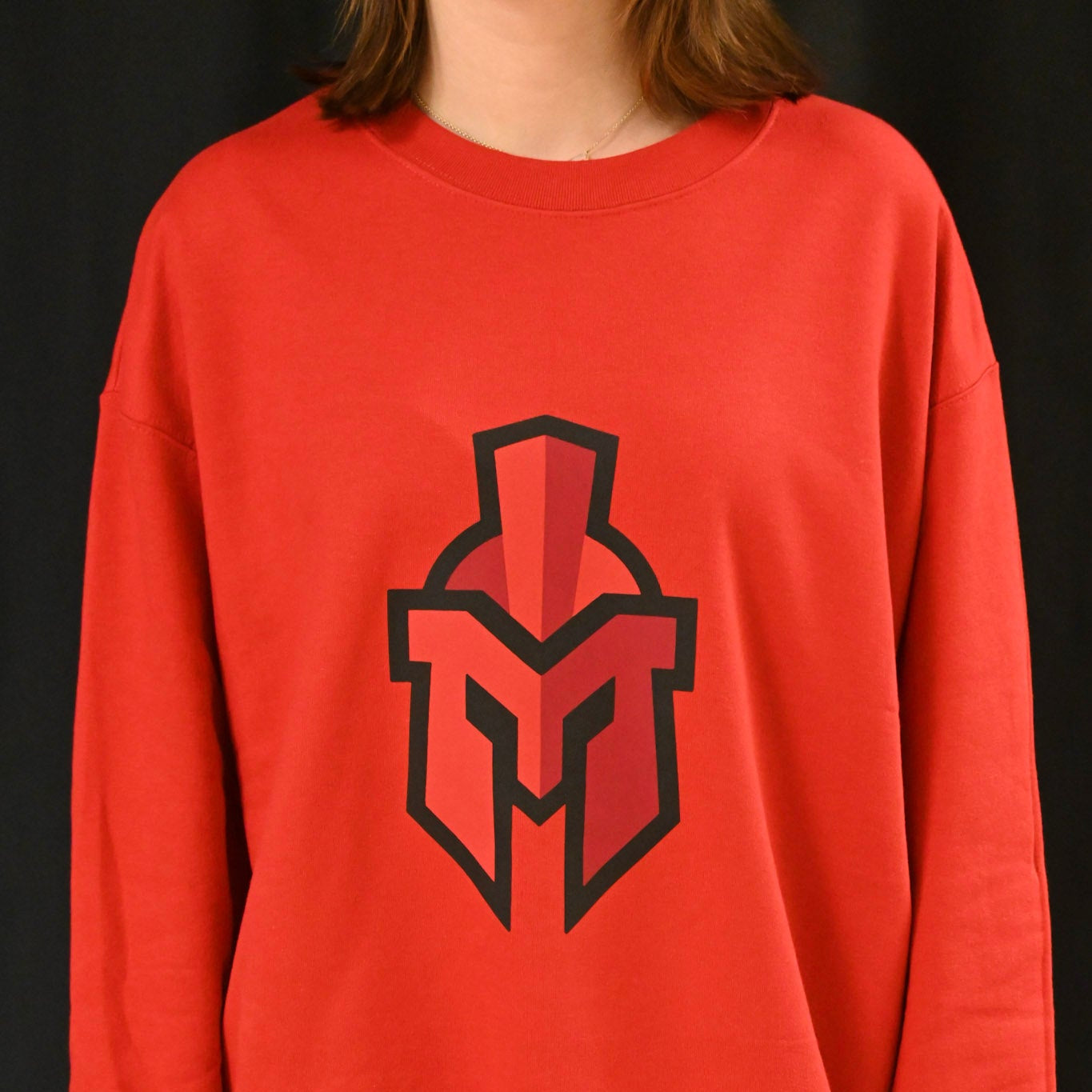 Large Sentinel Helmet Logo on Crewneck