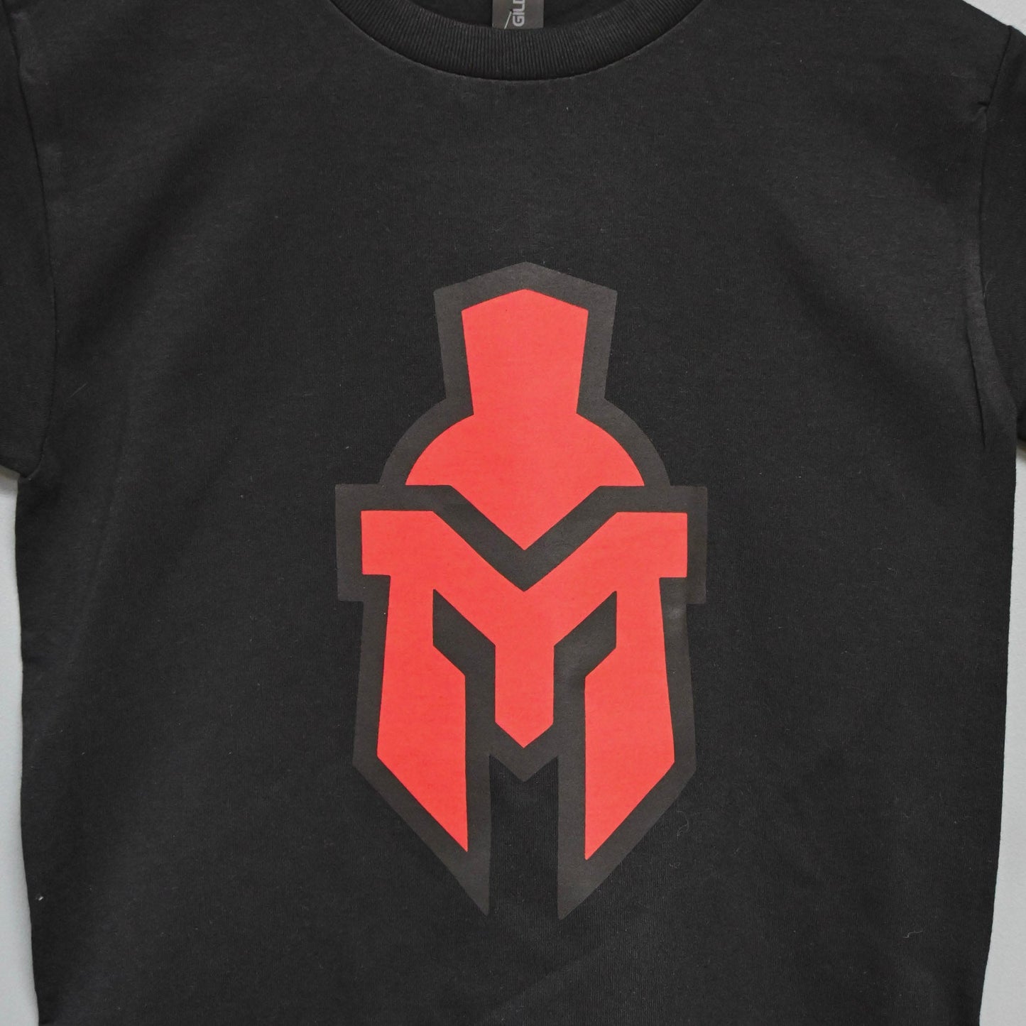 Black short sleeve with Large Sentinel helmet