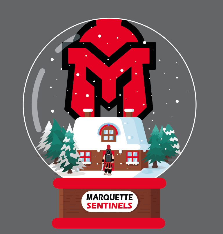 Sentinel Snow Globe Design on Long Sleeve