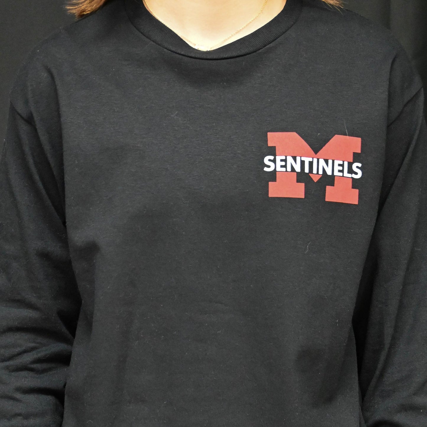 Pocket M design Long Sleeve Shirt