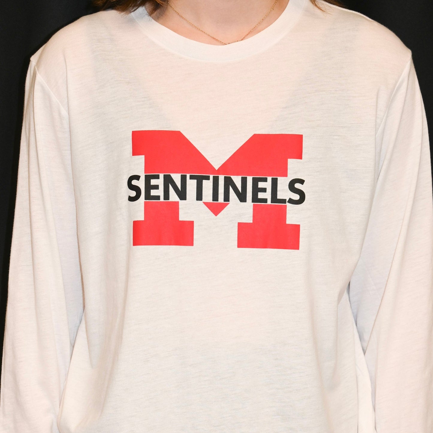 Large Sentinel M logo on Long Sleeve Shirt