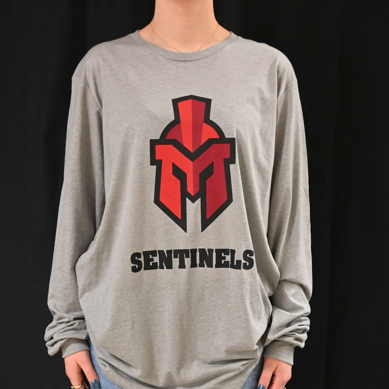 Large Logo with "SENTINELS" text underneath Long sleeve