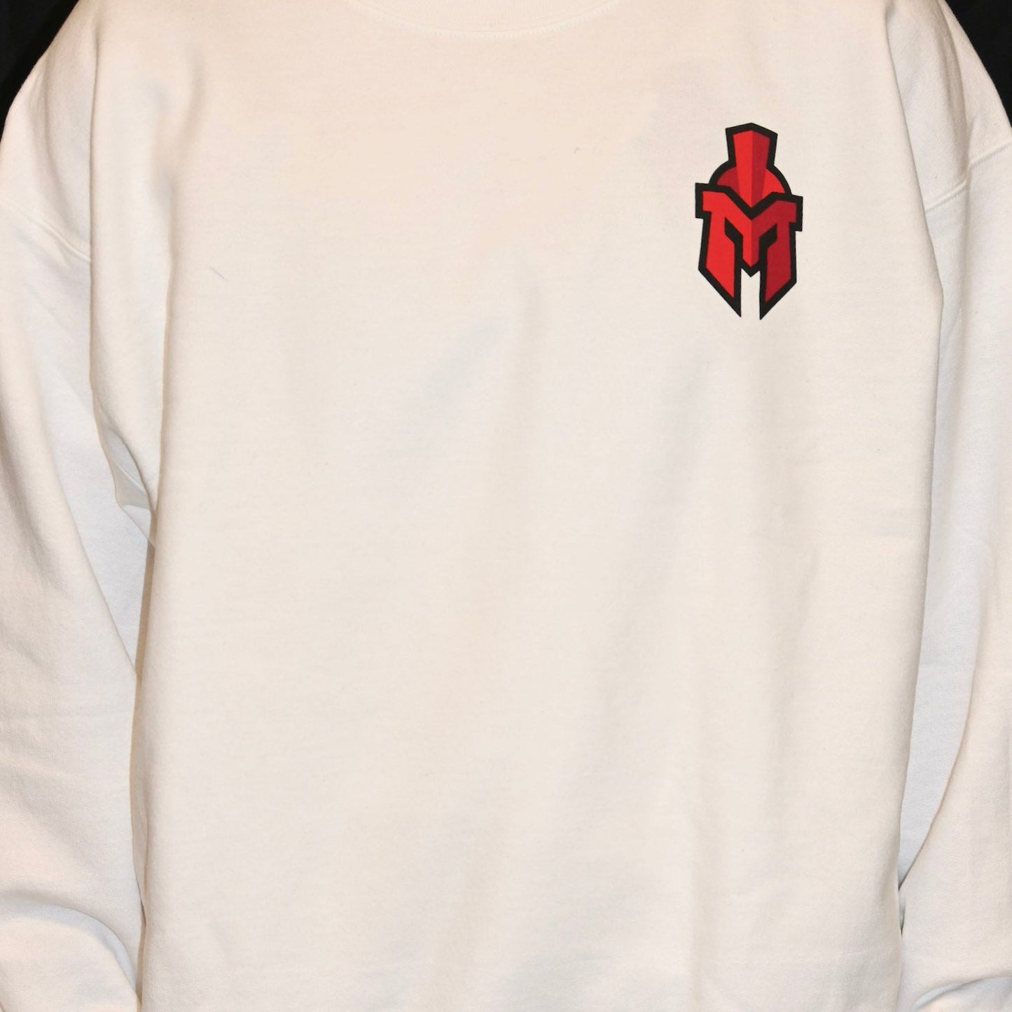 "Be There Be Loud Go Red" Design with Pocket Sentinel Helmet on front Crewneck