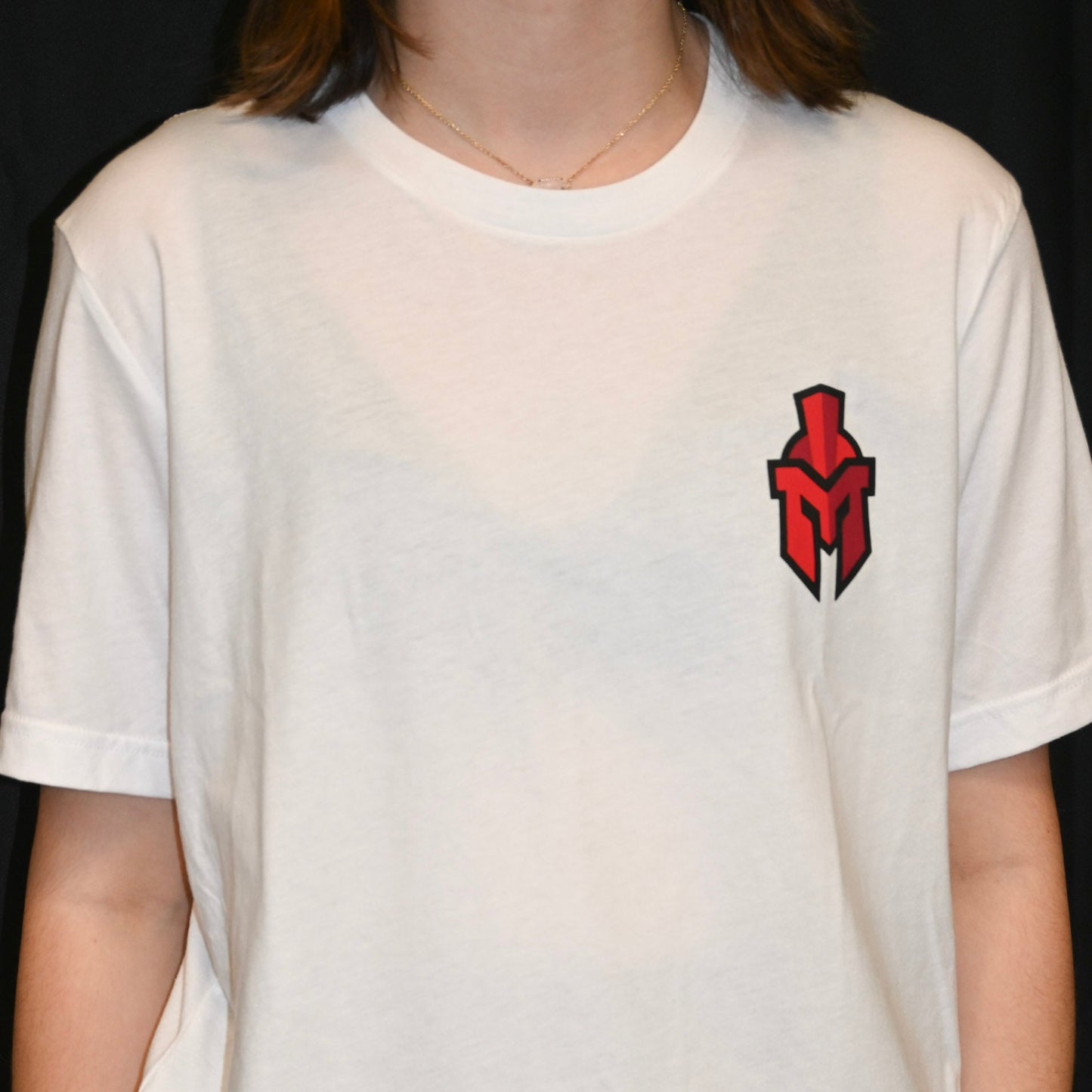 "Be There Be Loud Go Red" Design with pocket sentinel Helmet on front- Short Sleeves