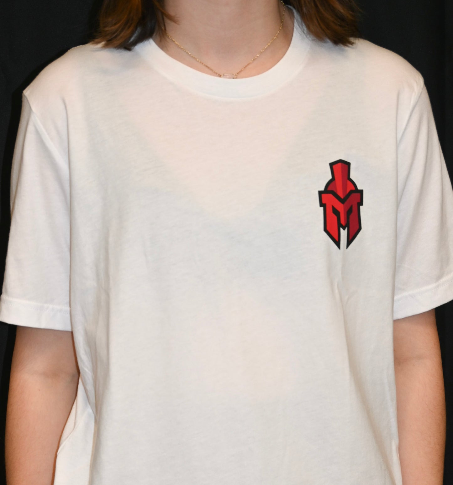 "Be There Be Loud Go Red" Design with pocket sentinel Helmet on front- Short Sleeves