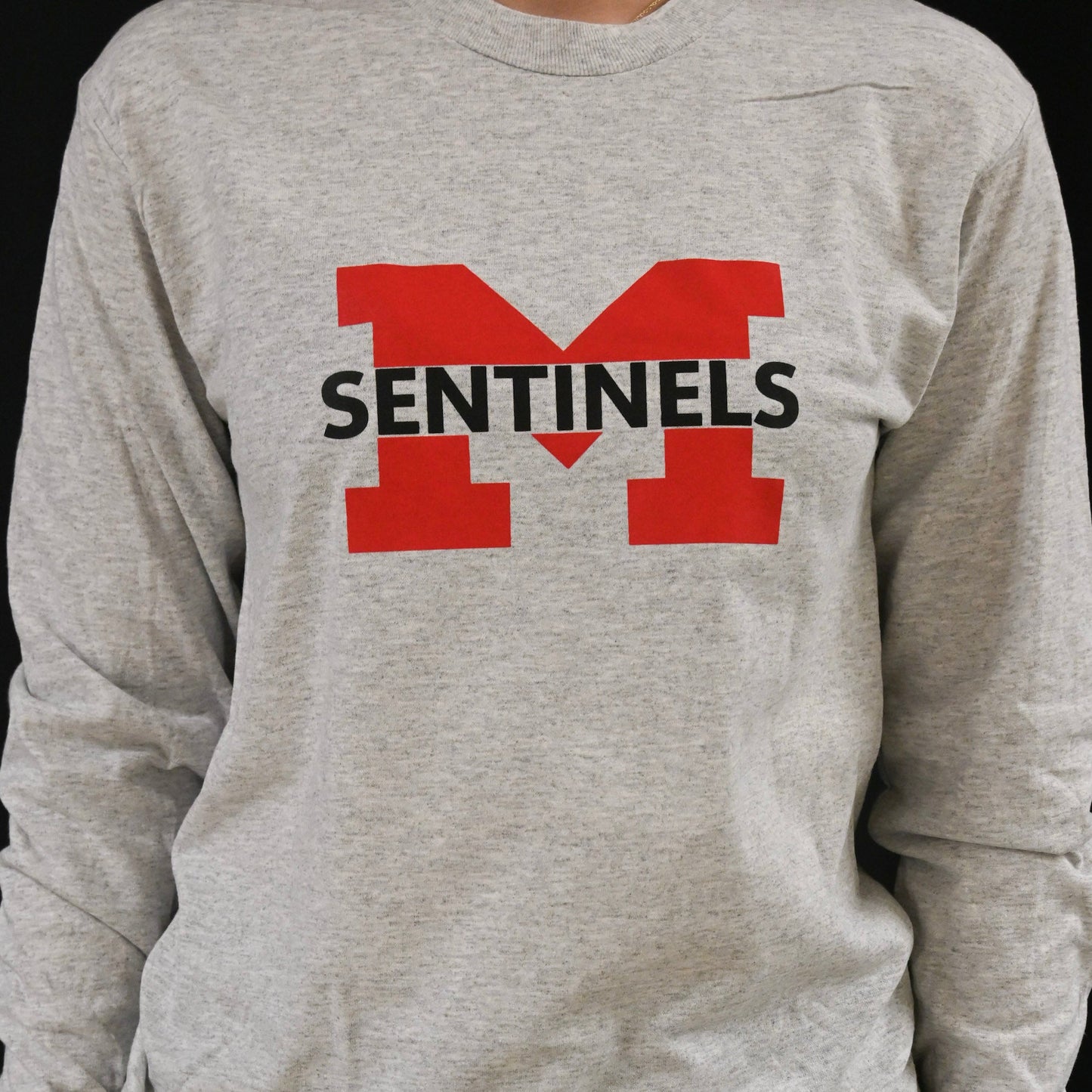 Large Sentinel M logo on Long Sleeve Shirt