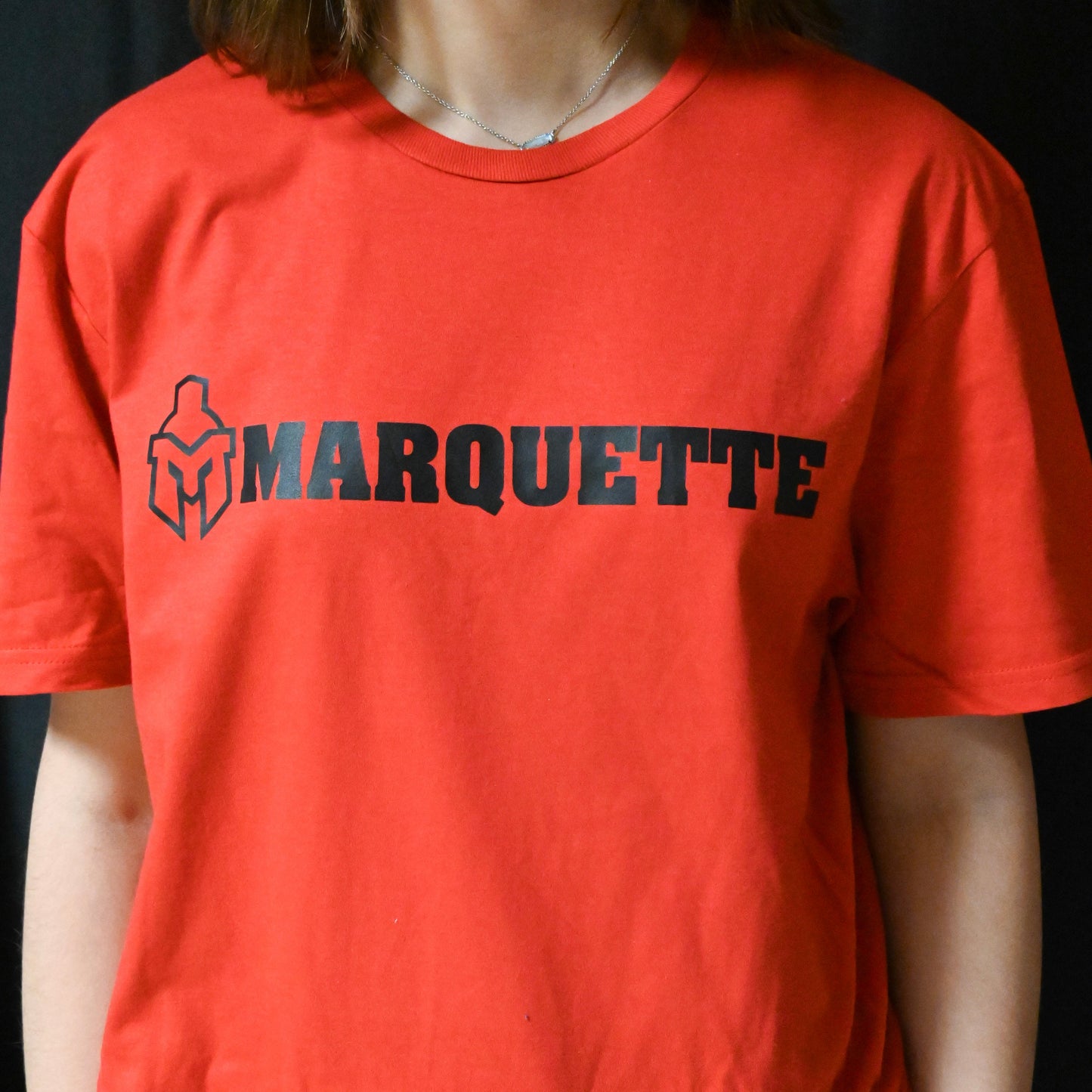 Sentinel Helmet with Marquette logo T-shirt