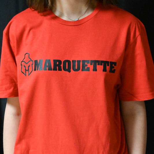 Sentinel Helmet with Marquette logo T-shirt