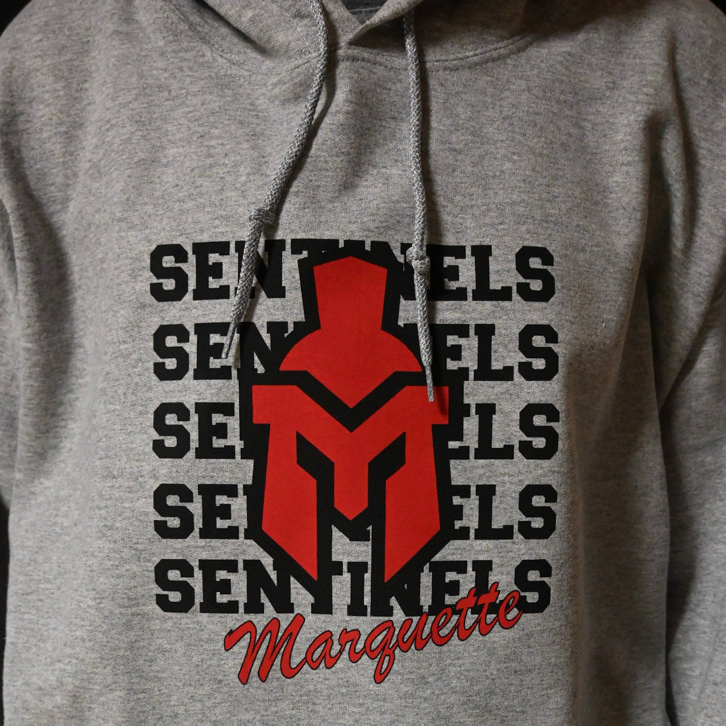 Sentinels on Repeat with Sentinel Helmet on hoodie design