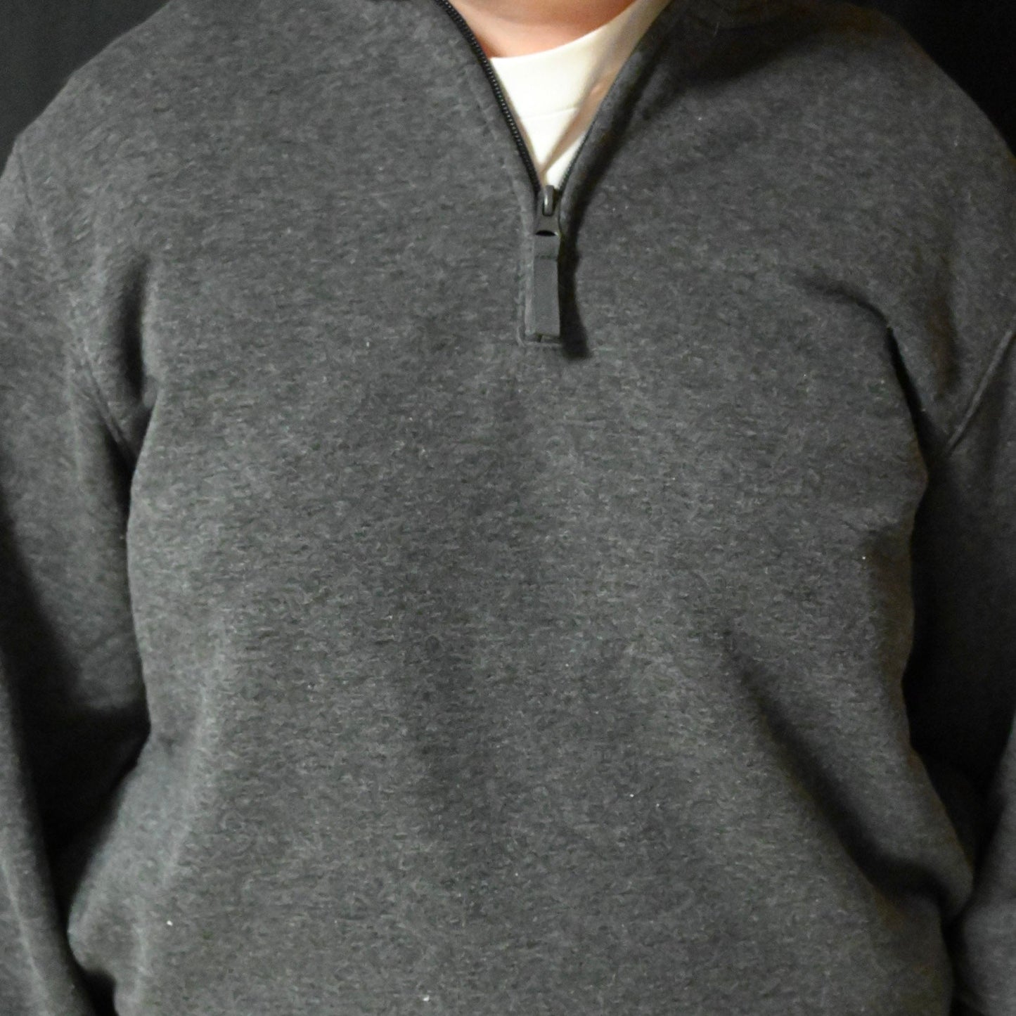 MSHS Sentinel Helmet pocket design on quarter zip