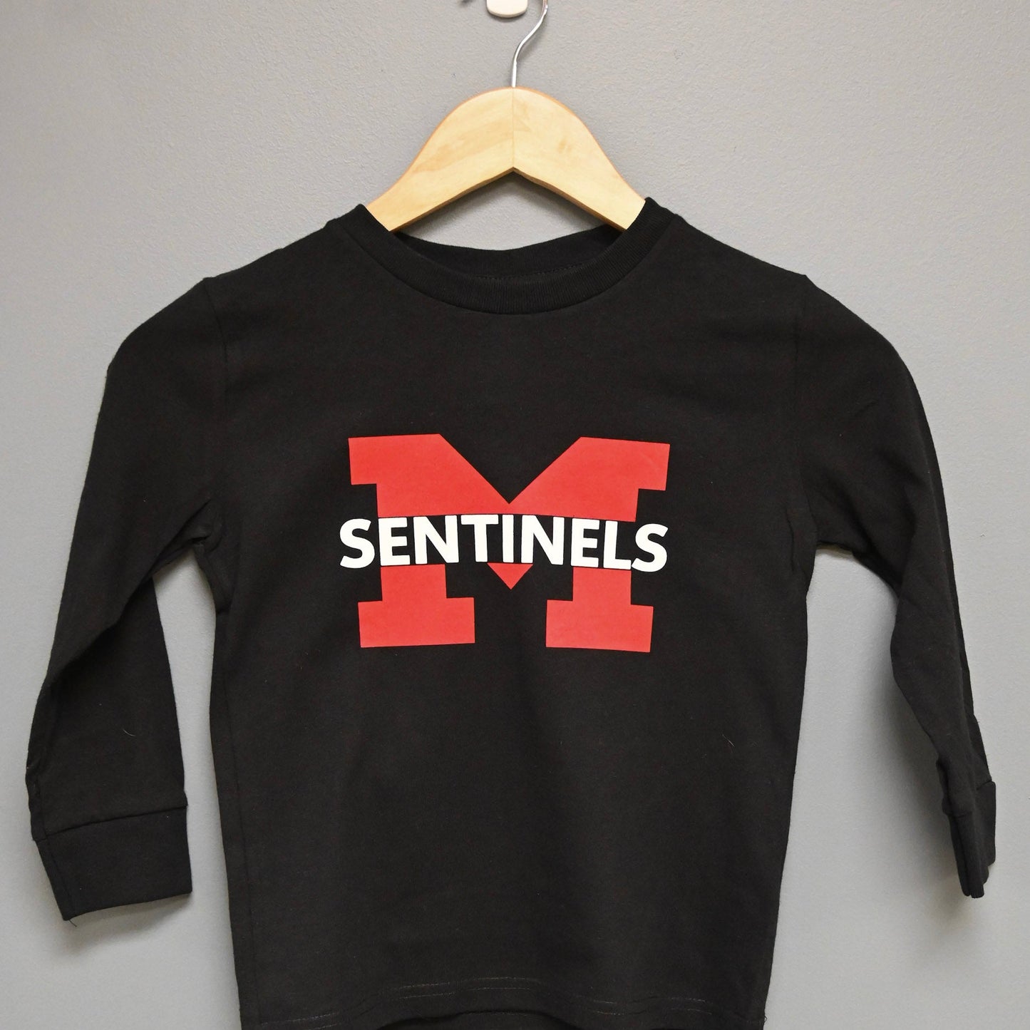 Black Long Sleeve with red and white Sentinels "M" Logo