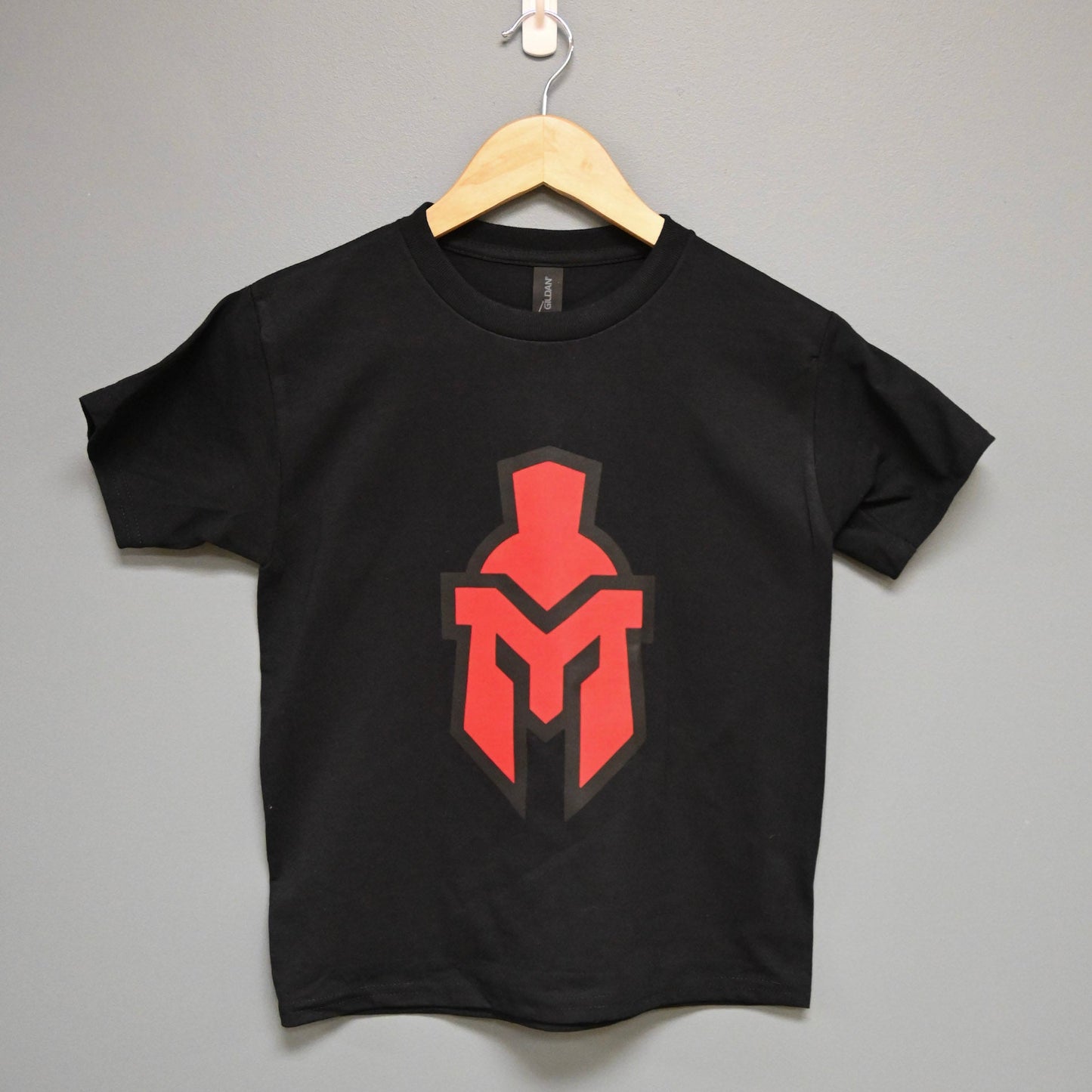 Black short sleeve with Large Sentinel helmet