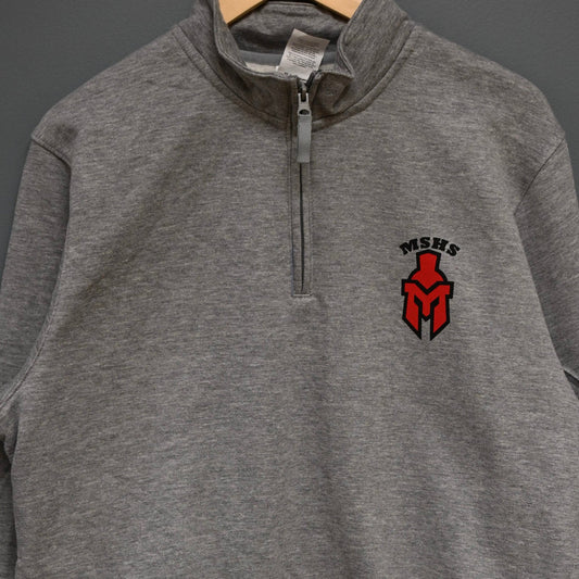 MSHS Sentinel Helmet pocket design on quarter zip