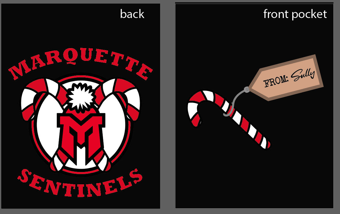 Christmas Candy Cane from Sully Design Long Sleeve